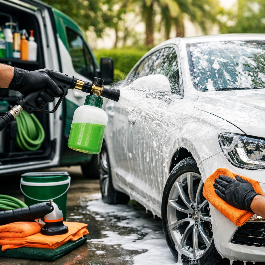 Fast Minute Car Wash Mobile Car Wash in Dubai - We Come to Your Home or Office